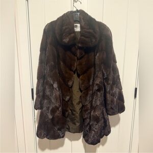 Genuine mink fur coat in excellent condition